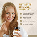 Papclear Physician Formulated All Natural Immune Support Supplement Advanced Powerful Immunity Booster 21 Vitamins & Nutrients With Organic Shiitake Mushroom & Lycopene 90 Capsules Pack Of 1