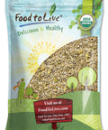 Food to Live - Organic Raw Superseed Mix- Chia, Flax, Hemp, Pumpkin, and Sunflower, 12 Ounces Ã¢â‚¬â€ Non-GMO Whole Seeds Blend, Vegan, Kosher, Raw, Bulk