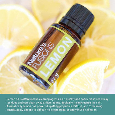 Nature s Fusions Lemon 100% Pure and Essential Oils 15 mL