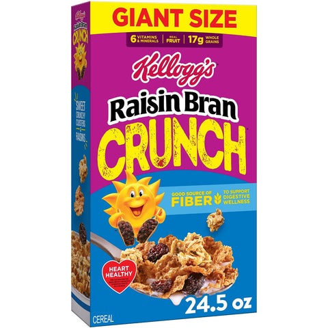Kellogg's Cocoa Krispies Breakfast Cereal, Kids Snacks, Family Breakfast, Family Size, Chocolatey Flavor, 19oz Box (1 Box)