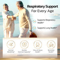 Sunergetic Premium Lung Support Supplement - Lung Cleanse & Detox Supplement With Mullein Leaf NAC Bromelain & Boswellia-Lung Health Formula for Respiratory Breathing & Bronchial Health-60 Capsules