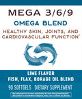 Nature'S Way Mega 3/6/9 Omega Blend, Non-Gmo, Fish | Flax | Borage | Oils, Lime Flavor, 90 Count