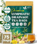 FreshDrinkUS, Premium 75 Mulberry Leaf Tea Bags, 100% Natural & Pure from Mulberry Leaves. Loose Leaf Herbal Tea. Made with Natural Material Tea Bags. No Sugar, No Caffeine, No Gluten, Vegan.