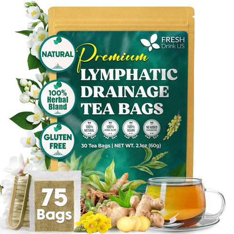 FreshDrinkUS, Premium 120 Mulberry Leaf Tea Bags, 100% Natural & Pure from Mulberry Leaves. Loose Leaf Herbal Tea. Made with Natural Material Tea Bags. No Sugar, No Caffeine, No Gluten, Vegan.