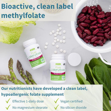 Pure Methyl Folate 400 Mcg, 180 Tablets, Clean Label & Vegan, Methylated Form Of Folic Acid 5-Mthf (Vitamin B9), Suitable For Pregnancy, One-A-Day, By Igennus