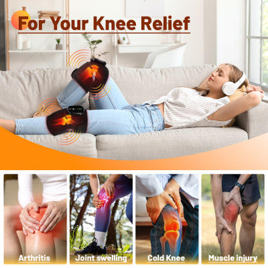 Langskip'S Cordless Knee Heating Pad3 In 1 Rechargeable Heated Knee Brace3 Heat Levels And 3 MassagesElbow & Shoulder For Arthritis Pain ReliefElectric Supports Wraps For Joints For Men Women 2Pcs
