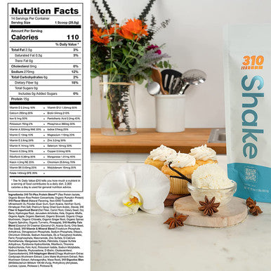 310 Nutrition AllInOne Meal Replacement Shake with Shaker Cup Vanilla Creme 14 Servings