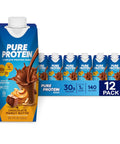 Pure Protein Vanilla Protein Shake, 30g Complete Protein, 12 Ct | Ready to Drink and Keto-Friendly, Vitamins A, C, D, and E plus Zinc to Support Immune Health, 11oz Bottles