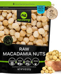 NUT CRAVINGS - Roasted & Salted Macadamia Nuts - No Shell, (32oz - 2 LB) Bulk Nuts Packed Fresh in Resealable Bag - Healthy Protein Food Snack, Food Assortments Hazelnut