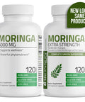 Bronson Moringa Extra Strength Capsules Moringa Oleifera Powder, 120 Count