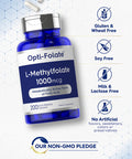 L Methylfolate 1000Mcg | 200 Capsules | Value Size | Optimized And Activated | Non-Gmo, Gluten Free | Methyl Folate, 5-Mthf