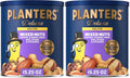 PLANTERS Deluxe Unsalted Mixed Nuts, Plant Based Protein, 15.25 Oz (1 Ct) | Mixed Nuts: Cashews, Almonds, Brazil Nuts, Pistachios, Pecans. Snacks for Adults. Resealable Canister. Party Snack