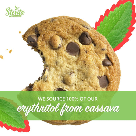 Stevita Organic Erythritol BakeItBetter Pouch 12 oz Baking Sugar Alternative with Stevia & Erythritol No Calories USDA Organic NonGMO Vegan Keto Paleo Gluten