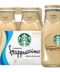 Starbucks Frappuccino, Vanilla Iced Coffee Drink, 9.5oz Bottles (4 Pack)