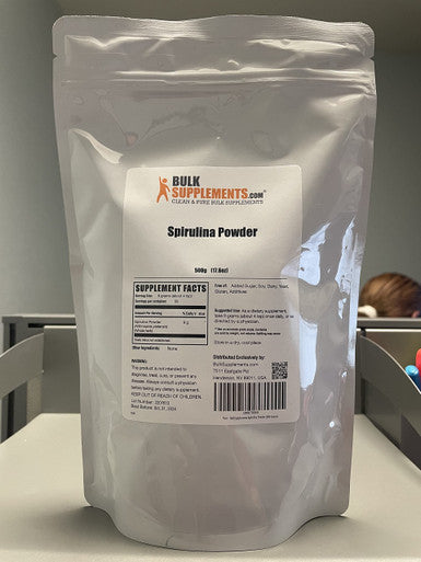 Bulksupplements.Com Spirulina Powder - Blue Green Algae - Spirulina Supplement - Green Powder Superfood Powder - Greens Supplements - Daily Greens Powder - 9G Per Serving (500 Grams - 1.1 Lbs)