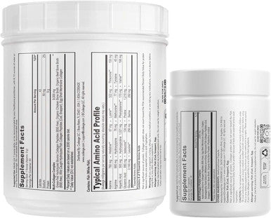 Codeage Multi Collagen Protein Capsules and Multi Collagen Protein Powder Bundle Multi Collagen Pills Collagen Types I II II V and X 90 Count Multi Collagen Peptides Pure Hydrolyzed 20 oz