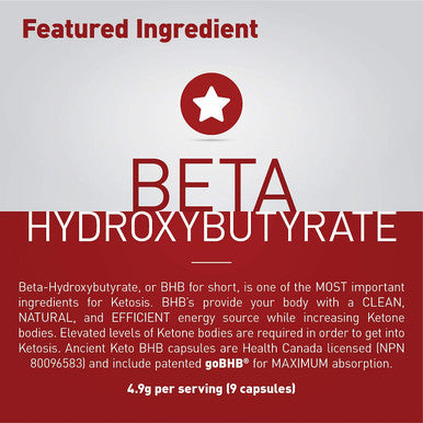 Keto BHB Supplement (90 caps), Exogenous Ketones, Induce Ketosis, Fat Breakdown for Energy, Metabolism, Weight, Focus, Beta Hydroxybutyrate Salts, for Men and Women, Keto Pills, by Ancient Keto