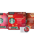 Starbucks K-Cup Coffee Pods, Medium Roast Coffee for Keurig Brewers, Holiday Blend, 100% Arabica, Limited Holiday Edition, 1 Box (32 Pods)