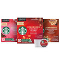 Starbucks K-Cup Coffee Pods, Medium Roast Coffee for Keurig Brewers, Holiday Blend, 100% Arabica, Limited Holiday Edition, 1 Box (32 Pods)