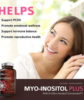 Myo-Inositol Plus & D-Chiro-Inositol | Pcos Supplement | Helps Promote Hormone Balance And Support Ovarian Function | Natural Fertility Supplements (120 Capsules)