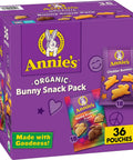 Annie's Organic Friends Bunny Grahams, Chocolate Chip, Chocolate, and Honey Baked Graham Snacks, 11.25 oz