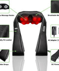 Cotsoco Shiatsu Back Neck And Shoulder Massager With Heat,Deep Tissue 3D Kneading Pillow, Electric Full Body Massager For Legs,Foot,Body Muscle Pain Relief,Gifts For Mom Dad