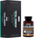 Onnit Total Human Optimization Stack - Alpha Brain (30ct) + Total Human (60ct)