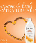 Jergens Ultra Healing Dry Skin Moisturizer, Travel Size Body and Hand Lotion, for Extra Dry Skin, Use After Washing Hands, HYDRALUCENCE blend, Vitamins C, E, B5, 1 Fl Oz (Pack of 24)