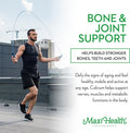 Maxi Health Calcium with Vitamin D3 K2 and Magnesium - Overall Health Supplement for Strong Bones and Teeth Muscle Function Immune Support - Vitamin D Vitamin K Enhanced Absorption for Women & Men 120 Tablets