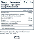 Vital Nutrients BCQ | Vegan Boswellia Bromelain Curcumin & Quercetin Supplement | Joint Support Supplement | Supports Sinus & Digestive Health | Gluten Dairy Soy | 60 Capsules