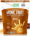 Health Garden Monk Fruit Sweetener, Golden, 15oz Bag ÃƒÂ¢Ã¢â€šÂ¬Ã¢â‚¬Å“ 1:1 Monk Fruit Sugar Substitute with Erythritol ÃƒÂ¢Ã¢â€šÂ¬Ã¢â‚¬Å“ Zero Calorie Monkfruit Sweetener Pure ÃƒÂ¢Ã¢â€šÂ¬Ã¢â‚¬Å“ Ideal for Baking, Keto Friendly, Non-GMO, Kosher