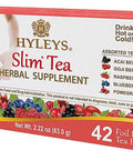 Hyleys Slim Tea 42 Ct Assorted - Weight Loss Herbal Supplement Cleanse and Detox - 42 Tea Bags (1 Pack)