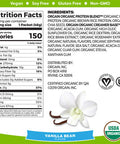 Orgain Organic Plant Based Protein Powder Travel Pack Vanilla Bean Vegan Low Net Carbs Organic Plant Based Protein Powder Travel Pack Creamy Chocolate Fudge Vegan Low Net Carbs 10 Count