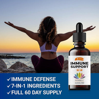 SIRUNES Immune Booster - Immunity Support Multivitamin - Vitamin C And D3, Elderberry, Zinc, Ecea, Ginger, Turmeric - Antioxidant, Energy And Vigor, Brain Boost, Stress Relief (Immune Support 2 Fl Oz)