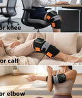 Fittyfun Knee Massager With Heat And Red Light Therapy Fsa Eligible Hsa Approved 5000Mah Cordless Knee Massager For Knee Pain Relief 60 Leds Near Infrared Knee Brace Portable Knee Wrap For Joint/Calf/Elbow