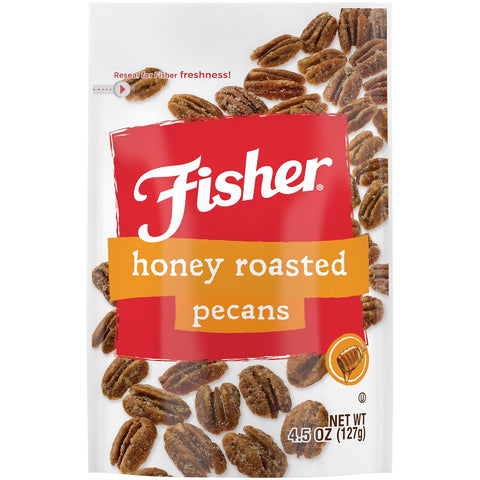 Fisher Snack Glazed Pecans Candied, 24 oz, Pack of 1 | Junior Mammoth Candied Pecans, Perfect For Gifting Or Personal Enjoyment, Crunchy, Irresistibly Sweet