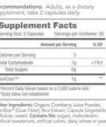 Tomorrow's Nutrition, SunCran, Organic Natural Cranberry Juice Powder for Urinary Tract and Gut Health, Vegan, 60 Capsules (30 Servings)