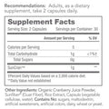 Tomorrow's Nutrition, SunCran, Organic Natural Cranberry Juice Powder for Urinary Tract and Gut Health, Vegan, 60 Capsules (30 Servings)