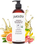 Pura D'or Organic Anti Cellulite Massage Oil For Toned Legs And Butt 16 Oz