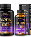 NUTRAHARMONY Liquid Biotin, Collagen Drops & Biotin, Collagen Capsules