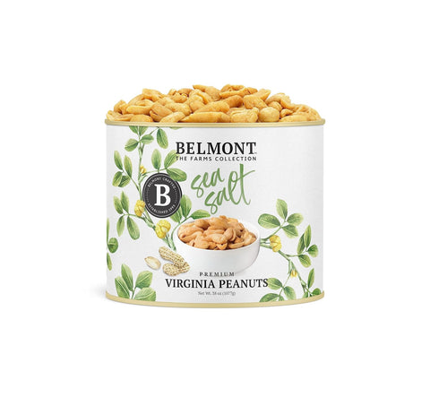 Belmont Peanuts Gourmet Sea-Salted Virginia Peanuts, 20 oz (1 Pack) ÃƒÂ¢Ã¢â€šÂ¬Ã¢â‚¬Å“ Only 3 Simple Ingredients, No Preservatives, 7g Protein ÃƒÂ¢Ã¢â€šÂ¬Ã¢â‚¬Å“ A Premium, Salty, Crunchy, Hand Seasoned Snack