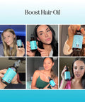 Boost Biotin Hair Serum Plus Rosemary Biotin Shampoo - Hair Thickening Serum With Peppermint And Rosemary And Volumizing Biotin Shampoo For Men And Women Bundle