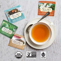 Numi Organic Tea Variety Pack 18 Count Box of Tea Bags (Pack of 4) Aged Earl Grey Breakfast Blend Jasmine Green & Moroccan Mint (Packaging May Vary)