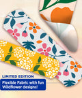 Band-Aid Brand Flexible Fabric Bandages, Wildflower, Assorted, 30 Ct