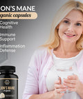 Bioyouth Organic Lions Mane Capsules Dietary Supplement Premium Organic Lions Mane Mushroom Extract | 90 Capsules