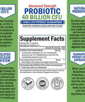 Bio Schwartz Probiotic 40 Billion CFU Supplement 60 Count