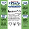 Bio Schwartz Probiotic 40 Billion CFU Supplement 60 Count