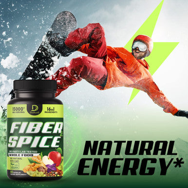 16In1 Fiber And Spice Supplement & Advanced Immune Support - 15000Mg With Organic Psyllium, Whole Apple, Flax Seed & More