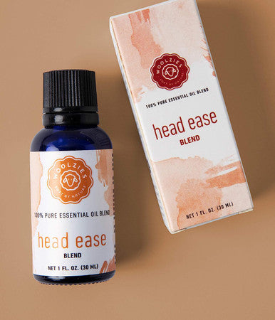 Woolzies Head Ease Essential Oil Blend, Natural Pure Undiluted Therapeutic Grade for Natural Headache, Migraine Relief, Aromatherapy, Therapeutic Grade 1 Fl Oz (30 ML)