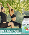 Quercetin 800mg w/Bromelain 165mg Per Serving 120 Veggie CapsulesFull 60 Day Supply Vitamin Supplement to Support Cardiovascular Health Bioflavonoids for Cellular Function Gluten Free NonGMO